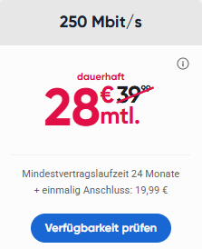 Unser unschlagbar gutes Angebot für Internet zuhause. Spare dauerhaft 11,99€ im Monat. Monat für Monat - auch nach den 24 Monaten Mindestvertragslaufzeit.